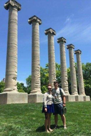 Juniors Jessica Beetner and Reid Hoss attended the Missouri Scholars Academy on campus of the University of Missouri this summer