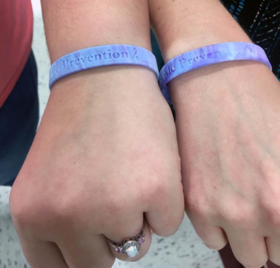 HOSA selling bracelets for National Suicide Prevention Month