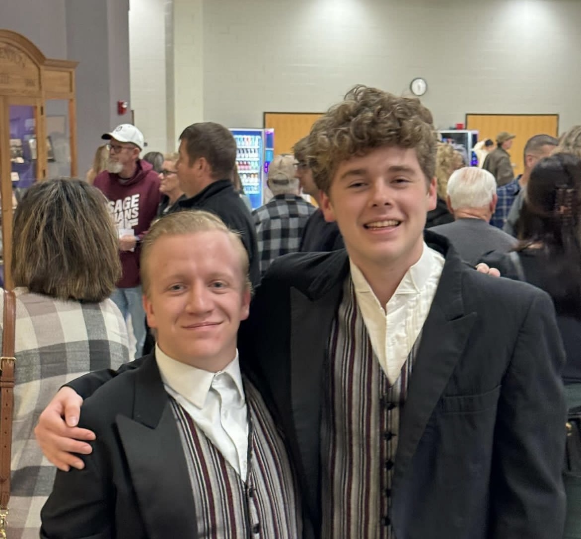 Seniors Chris Johnson and Hayden Renaud attend Missouri All-State Choir